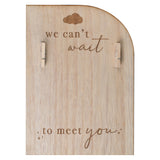 Wooden Engraved Pregnancy Announcement Sign