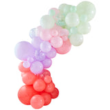 Pink, Lilac, Pastel Green and Confetti Balloon Arch- 5 Inner Pack