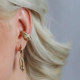 Fine Pavé Ear Cuff - Gold