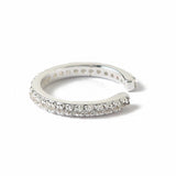 Fine Pavé Ear Cuff - Silver