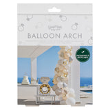 Cream, Grey and Confetti Engagement Party Balloon Arch- 5 Inner Pack