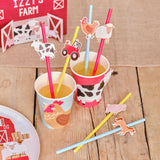 Farm Animals Party Paper Straws- 5 Inner Pack
