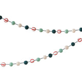 Candy Cane Felt Bead Christmas Garland- 5 Inner Pack