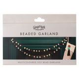 Candy Cane Felt Bead Christmas Garland- 5 Inner Pack