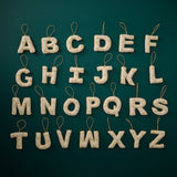 Alphabet Initial Embroidered Felt Christmas Tree Decoration