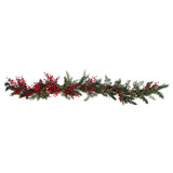 Red Berry Foliage Christmas Garland- 5 Inner Pack