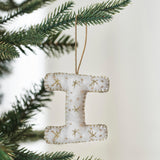 Alphabet Initial Embroidered Felt Christmas Tree Decoration