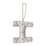 Alphabet Initial Embroidered Felt Christmas Tree Decoration
