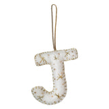 Alphabet Initial Embroidered Felt Christmas Tree Decoration