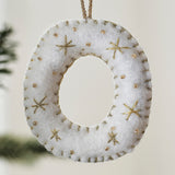 Alphabet Initial Embroidered Felt Christmas Tree Decoration
