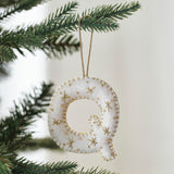 Alphabet Initial Embroidered Felt Christmas Tree Decoration
