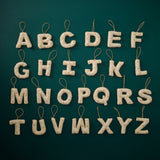 Alphabet Initial Embroidered Felt Christmas Tree Decoration