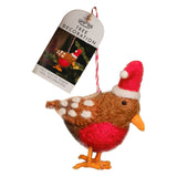 Felt Festive Robin Christmas Tree Decoration