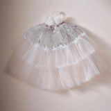 White & Silver Sparkle Fairy Princess Costume Cape- 4 Inner Pack