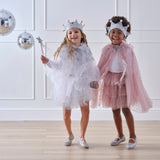 White & Silver Sparkle Fairy Princess Costume Tutu