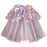 Purple Sequin Mermaid Costume Cape- 4 Inner Pack