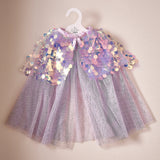 Purple Sequin Mermaid Costume Cape