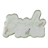 Floral Bride To Be Hen Party Badge- 5 Inner Pack