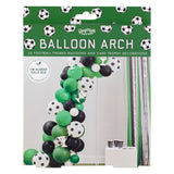 Football Balloon Arch with Card Trophy Decorations