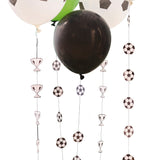 Black and White Football Balloon Tails