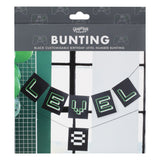 Customisable Age Black and Green Level Up Bunting