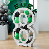 Black, Green and Grey Balloon Mosaic Balloon Pack with Letters- 5 Inner Pack