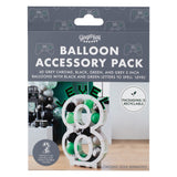 Black, Green and Grey Balloon Mosaic Balloon Pack with Letters- 5 Inner Pack
