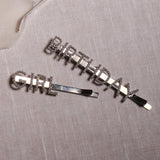 Pearl Embellished 'Birthday Girl' Hair Slides- 20 Inner Pack