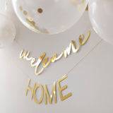 Welcome Home Bunting with Balloons