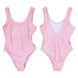 Team Bride Pink Hen Party Swimsuit