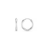 LUXE Huggie Hoop Earrings - Silver