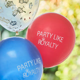 Red, White & Blue Party Like Royalty Balloons