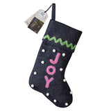Joy Felt Christmas Stocking- 5 Inner Pack