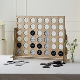 Wooden Wedding Four in a Row Game