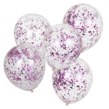 Lilac Confetti Balloons