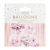 Lilac Confetti Balloons- 5 Inner Pack