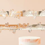 Gold Foil Happy Birthday Banner