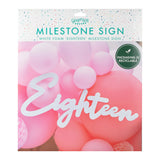 18th Birthday Balloon Arch Sign