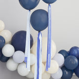 Blue Streamer Balloon Tails- 10 Inner Pack