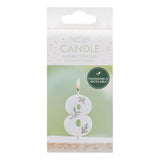 Leaf Foliage Number 8 Birthday Candle- 5 Inner Pack