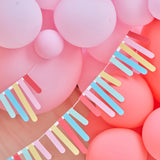 Multicoloured Card Fringe Bunting