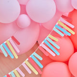 Multicoloured Card Fringe Bunting- 5 Inner Pack