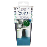 Navy, Blue & Mint Paper Cups- 5 Inner Pack