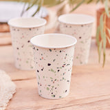 Terrazzo Print Paper Cups- 5 Inner Pack