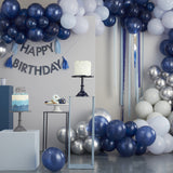 Blue and Silver Streamer Party Backdrop- 5 Inner Pack