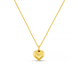 LUXE Domed Heart Necklace - Gold