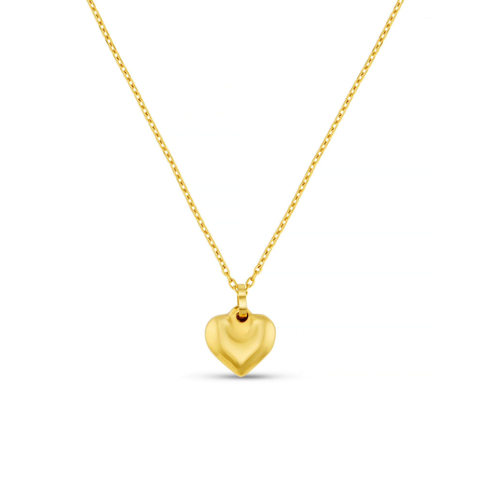 Orelia London LUXE Domed Heart Necklace - Gold