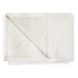 Cream Faux Fur Throw Blanket- 3 Inner Pack