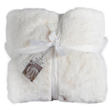 Cream Faux Fur Throw Blanket- 3 Inner Pack
