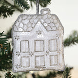 Embellished House Christmas Tree Decoration- 5 Inner Pack